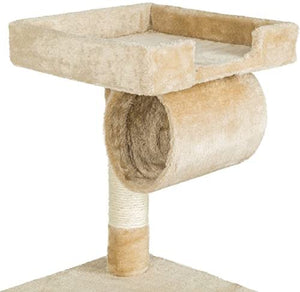 Katzen Kratzbaum mit vielen Kuschel- und Spielmöglichkeiten, 141cm hoch, extra breit - Diverse Farben -