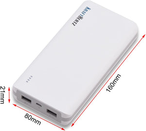 Starke Powerbank 30.000 mAh. Original Krafthertz, schweres externes Akkuladegerät. Tragbar.