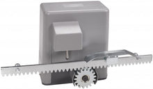Laden Sie das Bild in den Galerie-Viewer, Schiebetorantrieb (Komplettset) mit Elektromotor und Zahnstangen. Torgewicht bis 600 kg. Inkl. Fernbedienung