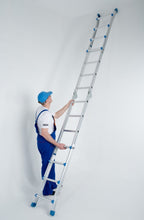 Laden Sie das Bild in den Galerie-Viewer, Mehrzweck Teleskop-Klappleitern 414 cm - 587 cm