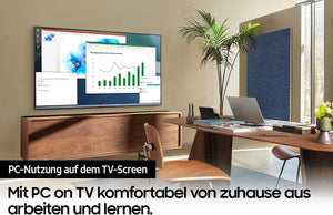 Riesiger Samsung Fernseher TV 85 Zoll (2,16 Meter!) UHD 4K , HDR, Q-Symphony, Schwarz