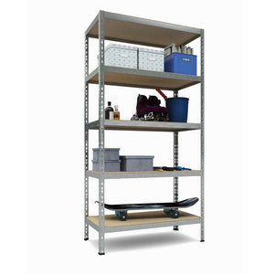 Schwerlastregale 180 x 90 x 40 cm 5 Böden - bis 875 kg