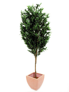 Künstlicher Olivenbaum mit Seidenblättern und Olivenfrüchten. Pflegefrei. 200 - 250 cm.