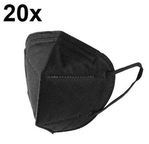 FFP2 Schwarze  Atemschutzmasken Sondermodell 5-lagig. (CE2841 EN 149:2001 + A1:2009)