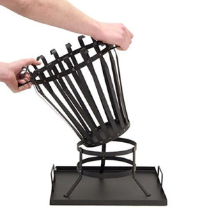 Feuerkorb mit Bodenplatte Feuerschale Ø 38cm Feuerstelle