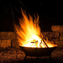 Laden Sie das Bild in den Galerie-Viewer, Feuerschale Feuerkorb Feuerständer Feuerstelle Klöpperboden, Stahl Ø 56 cm