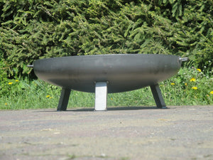 Feuerschale Feuerkorb Feuerständer Feuerstelle Klöpperboden, Stahl Ø 80 cm