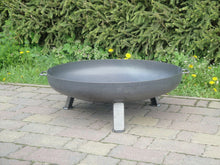 Laden Sie das Bild in den Galerie-Viewer, Feuerschale Feuerkorb Feuerständer Feuerstelle Klöpperboden, Stahl Ø 80 cm