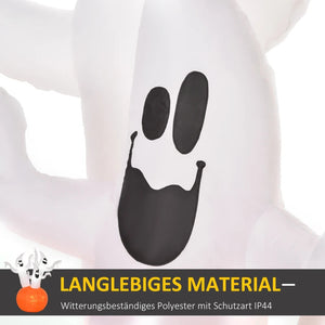 Aufblasbar Halloween Geist mit Kürbis LED 170 cm x 90 cm x 180 cm