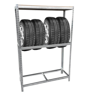 Stabiles Reifenregal 1,80 m - Werkstattregal 795 kg Traglast für 8 Reifen und mehr