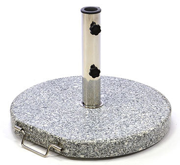 Schirmständer Granit Grau 30 kg, 45 cm Durchmesser.