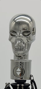 Stylischer Skull Regenschirm, automatik. Silber-Schwarz oder Bronze-Schwarz