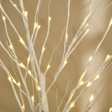 Laden Sie das Bild in den Galerie-Viewer, Birkenbaum Weihnachtsdeko mit LED-Beleuchtung warmweiß, 180cm