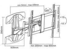 Laden Sie das Bild in den Galerie-Viewer, Wandhalterung (Designer-Modell) bis 152cm/60&quot; und 45 kg. Besonders edel! High-End Produkt.