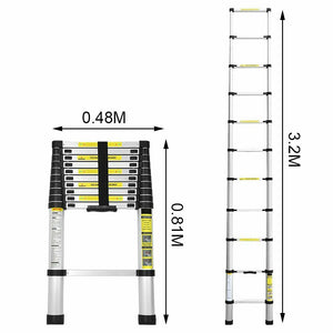Teleskop-Anlegeleiter 200/260/320/380/410/440 cm