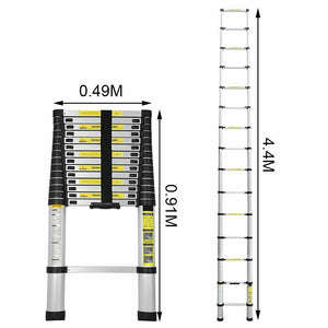 Teleskop-Anlegeleiter 200/260/320/380/410/440 cm