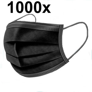 MNS Typ IIR (Typ2R) EN14683 - medizinisch-chirurgische Atemschutzmasken 3-lagig, schwarz