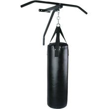 Laden Sie das Bild in den Galerie-Viewer, Boxsack mit Klimmzugstange Set Wandhalterung Gefüllt Sandsack Boxen Punching Bag