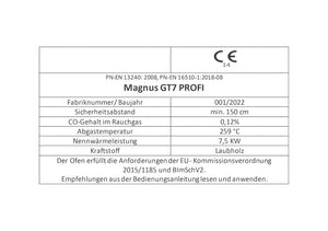 Freistehender Premium Ofen, Werkstattofen 7,5 KW. Deutsche Zulassung! CE.