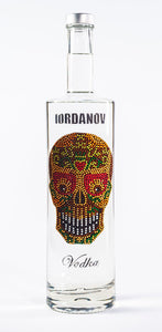 0,7 Liter Iordanov Vodka Diamond Skull Edition aus ca. 1000 Kristallen (57,00€ / L.)