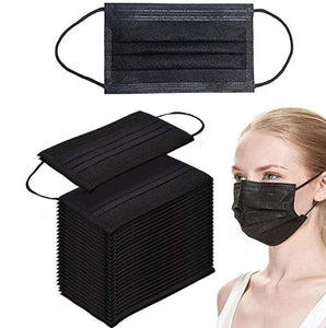MNS Typ IIR (Typ2R) EN14683 - medizinisch-chirurgische Atemschutzmasken 3-lagig, schwarz