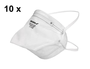 DEDRA Marken-Atemschutzmaske. Für 8-Stunden Tragekomfort. (Kopfbandgummi) Keine Ohrenschmerzen.