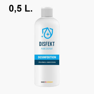 Handdesinfektion DISFEKT® diverse Größen, Händedesinfektionsmittel, ohne Alkohol, wirkt z.B. gegen SARS CoV2 (Covid19)