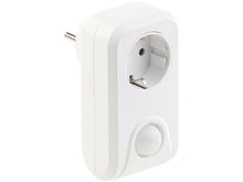 Laden Sie das Bild in den Galerie-Viewer, Bewegungsmelder Stecker: Steckdose mit PIR-Bewegungsmelder, 3.680 Watt Schalt-Leistung (Lichtsensor Steckdose)