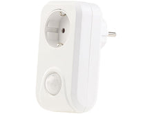 Laden Sie das Bild in den Galerie-Viewer, Bewegungsmelder Stecker: Steckdose mit PIR-Bewegungsmelder, 3.680 Watt Schalt-Leistung (Lichtsensor Steckdose)