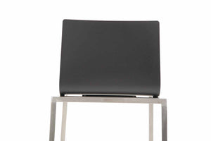Barhocker Edelstahl mit Kunststoff-Sitz KATO