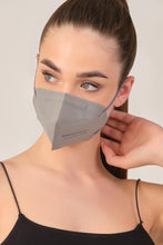 Laden Sie das Bild in den Galerie-Viewer, FFP2 Grau Atemschutzmasken Sondermodell 5-lagig. (CE2841 EN 149:2001 + A1:2009)