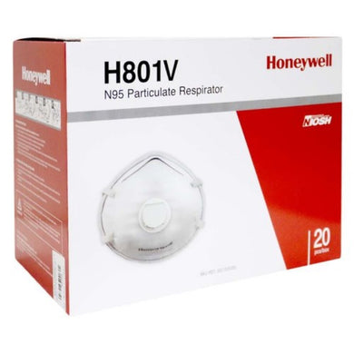 Atemschutzmaske Original HONEYWELL® H801V (FFP2) mit Ausatemventil, Nasenclip
