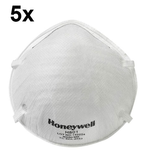 Atemschutzmaske Original HONEYWELL® H801V (FFP2) mit Ausatemventil, Nasenclip