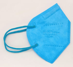 FFP2 Hellblau Atemschutzmasken Sondermodell 5-lagig. (CE2841 EN 149:2001 + A1:2009)