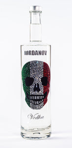 0,7 Liter Iordanov Vodka Diamond Skull Edition aus ca. 1000 Kristallen (57,00€ / L.)