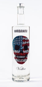 0,7 Liter Iordanov Vodka Diamond Skull Edition aus ca. 1000 Kristallen (57,00€ / L.)