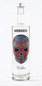 0,7 Liter Iordanov Vodka Diamond Skull Edition aus ca. 1000 Kristallen (57,00€ / L.)