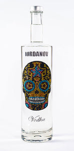 0,7 Liter Iordanov Vodka Diamond Skull Edition aus ca. 1000 Kristallen (57,00€ / L.)