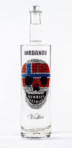 0,7 Liter Iordanov Vodka Diamond Skull Edition aus ca. 1000 Kristallen (57,00€ / L.)