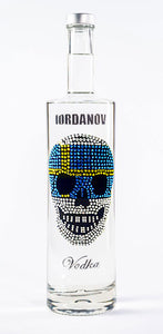 0,7 Liter Iordanov Vodka Diamond Skull Edition aus ca. 1000 Kristallen (57,00€ / L.)