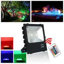 Laden Sie das Bild in den Galerie-Viewer, LED-Strahler mit RGB-Farbwechsler und Fernbedienung 30 - 100 Watt