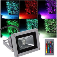 Laden Sie das Bild in den Galerie-Viewer, LED-Strahler mit RGB-Farbwechsler und Fernbedienung 30 - 100 Watt
