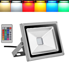 Laden Sie das Bild in den Galerie-Viewer, LED-Strahler mit RGB-Farbwechsler und Fernbedienung 30 - 100 Watt
