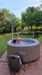 Whirlpools aufblasbar TÜV geprüft, 4 Personen SPA. Selbstaufblasend, beheizter Pool Outdoor & Indoor