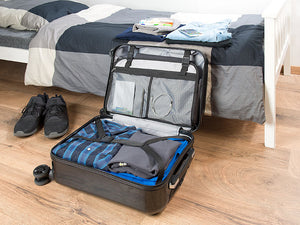 Notebook-Handgepäck-Trolley mit Laptopfach und USB-Ladevorrichtung