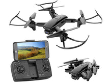 Laden Sie das Bild in den Galerie-Viewer, Video-Foto-Drohne: Faltbarer WiFi-FPV-Quadrocopter mit HD Kamera, Optical Flow, App (Quadrokopter)