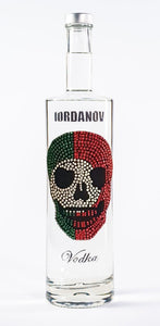 0,7 Liter Iordanov Vodka Diamond Skull Edition aus ca. 1000 Kristallen (57,00€ / L.)