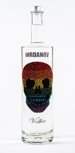 0,7 Liter Iordanov Vodka Diamond Skull Edition aus ca. 1000 Kristallen (57,00€ / L.)