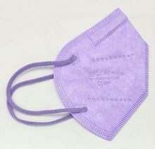 Laden Sie das Bild in den Galerie-Viewer, FFP2 Purple Atemschutzmasken Sondermodell 5-lagig. (CE2841 EN 149:2001 + A1:2009)