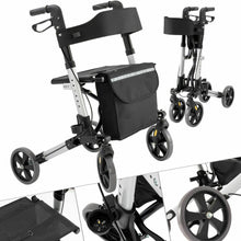 Laden Sie das Bild in den Galerie-Viewer, Rollator mit Alurahmen, modern, klappbar, Leichtgewichtsrollator als Laufhilfe, Gehhilfe